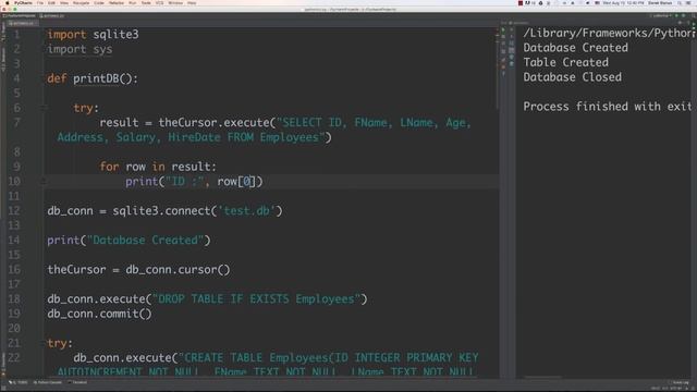 Learn To Program 19 Python SQLite Tutorial