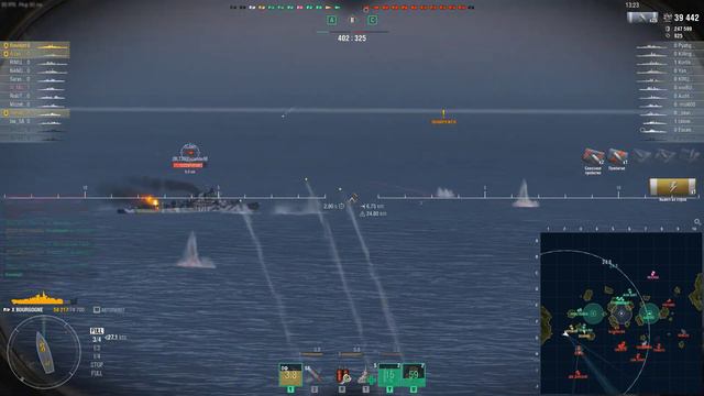 World of Warships 2021 05 29. Взвод клан MAD-B. Отличный бой на Bourgogne! смотреть онлайн