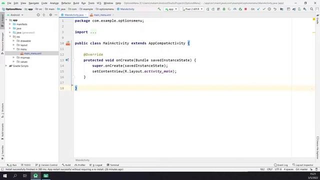 Programación Android. Menú de opciones (onCreateOptionsMenu, onOptionsItemSelected) смотреть онлайн