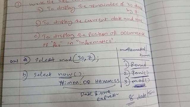 Solved Question-1 | MySql functions | CBSE 12 IP | Vlog-135 смотреть онлайн