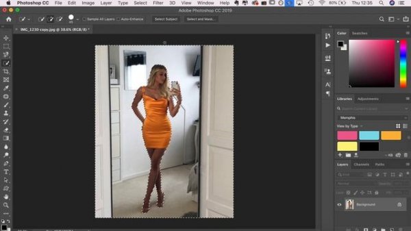 Remove Backgrounds Using The Quick Selection Tool | Adobe Photoshop