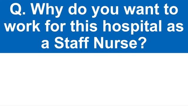 STAFF NURSE Interview Questions & Answers! (How to PASS a NURSING Job Interview!) смотреть онлайн