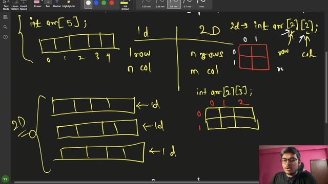 2D Arrays in C++ | DSA with C++ | Episode 2 | Yogesh Yogendra смотреть онлайн