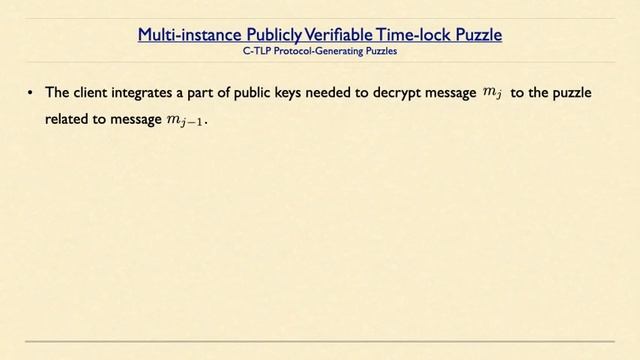 FC21: Multi-Instance Publicly Verifiable Time-Lock Puzzle and Its Applications смотреть онлайн