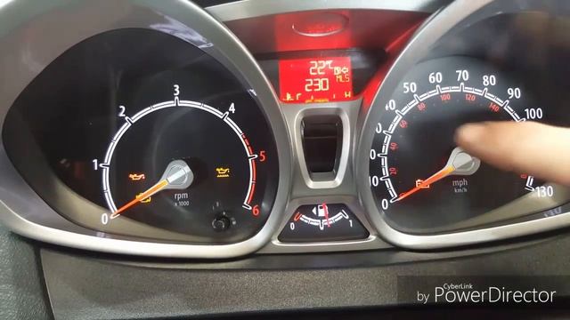 2011 Ford Fiesta diesel Oil Light Reset (service light reset) смотреть онлайн