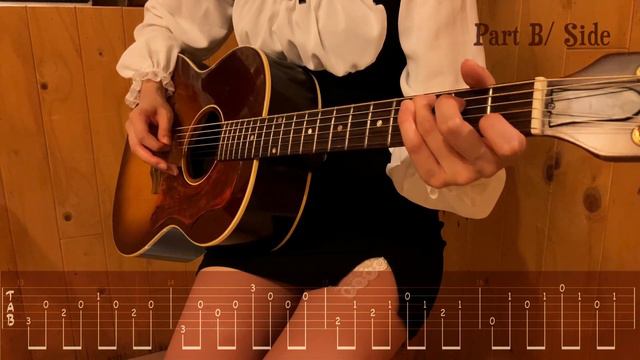 [SLOWTAB] Tutorial - Before the Dawn /Play Along смотреть онлайн