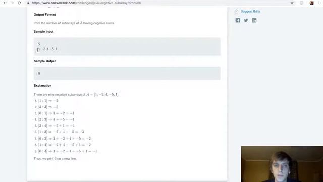 HackerRank Java - Java Subarray Solution Explained смотреть онлайн