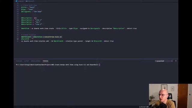 Create DevOps Work Items using Azure CLI and PowerShell смотреть онлайн