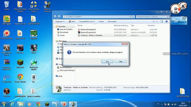 Como baixar e instalar Plants vs Zombies Traduzido PT ! смотреть онлайн