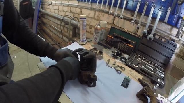 Ремонт передних Суппортов Pajero Sport 1 Машина для рыбалки и охоты.