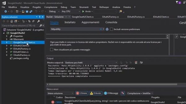 Google OAuth2 API in C# - Authentication Implementation guide