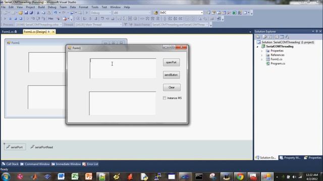 VS C# Serial Com Port Instant Messaging Tutorial-part 1 (Overview) смотреть онлайн