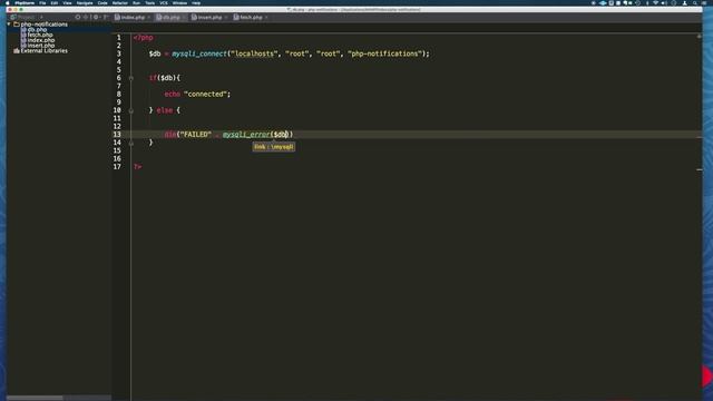 PHP Realtime Notifications with AJAX part 1 смотреть онлайн