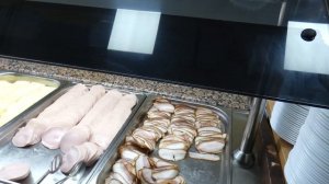 Сочи Парк Отель. Завтрак шведский стол подробно. 4к видео.