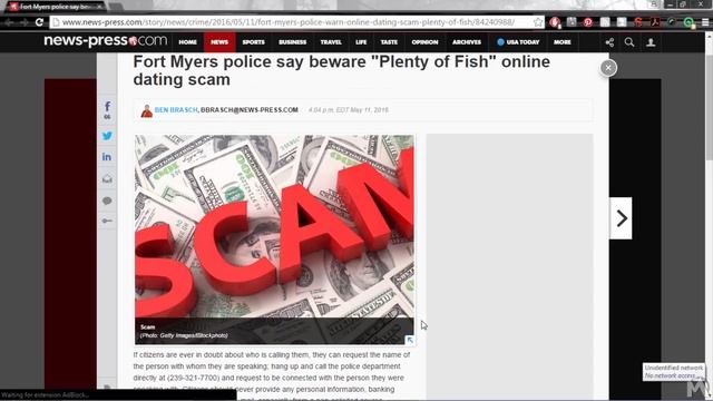 Police say Beware of this Plenty of Fish Online Dating Scam (TSM NEWS) смотреть онлайн