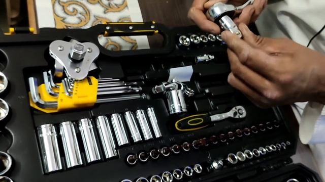 BREAKDOWN KIT | 123 PC SOCKET SET | DELI TOOLS | STAINLY | GARAGE TOOL KIT | MANUAL TOOLS смотреть онлайн