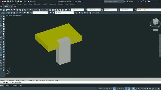 AutoCAD 2023 Isometric drawing mechanical engineering convert 3D. смотреть онлайн