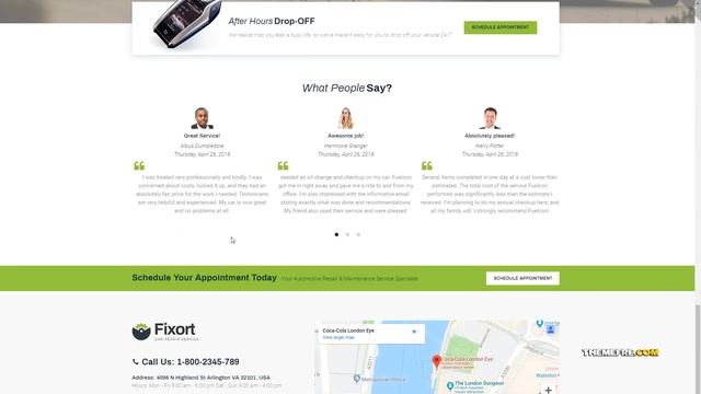 Reina Car Repair Service Elementor WordPress Theme TMT смотреть онлайн