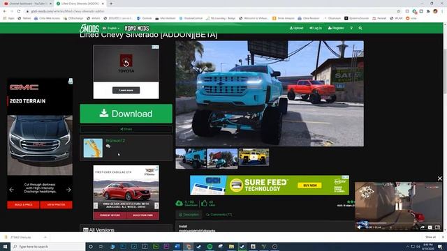 LIFTED CHEVY SILVERADO TRUCK IN GTA 5 TUTORIAL | How to install the lifted Chevy Silverado Mod | PC смотреть онлайн