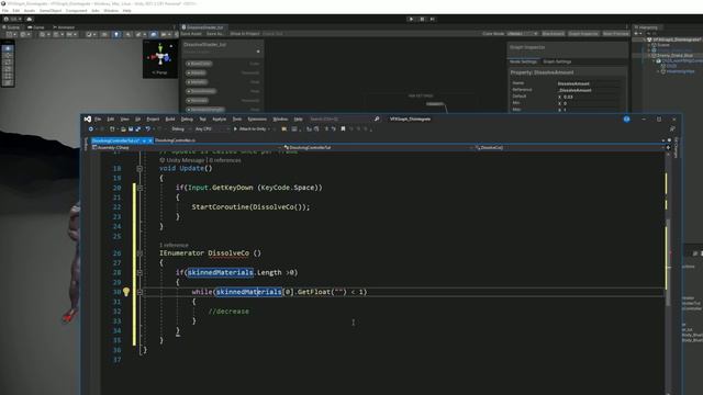 Unity VFX Graph - Disintegrate and Dissolve Effect Tutorial смотреть онлайн