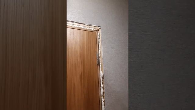 Установка межкомнатных дверей, шпон, натуральный дуб, магнитные защелки. (Ч.3) смотреть онлайн