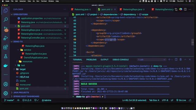 Transaction Management dengan Spring JPA смотреть онлайн