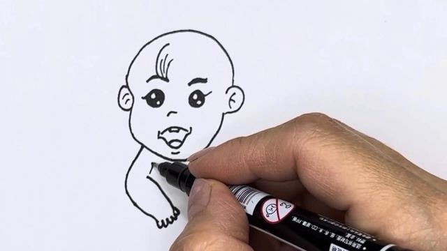 Милый рисунок, раскраска Как нарисовать милого ребенка? /Cute Painting, How To Draw Cute Baby ? смотреть онлайн