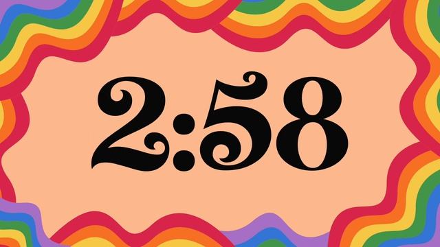 6 Minute Groovy Rainbow Timer (Piano Alarm at End) смотреть онлайн