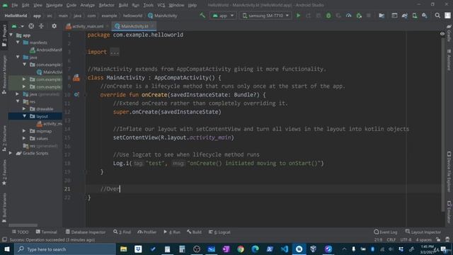 9 Exploring Lifecycle Method | The Art of Doing Beginners Look at Android Studio || Skilled Animato смотреть онлайн