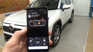 TOYOTA RAV-4 2019г. установка авто-сигнализации PANDORA в г.Хабаровск