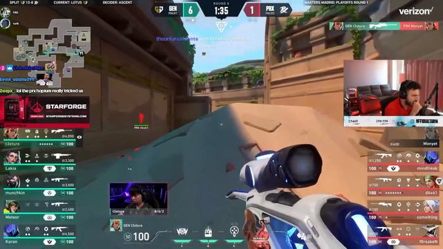Tarik Reacts to Paper Rex vs Gen.G | PLAYOFFS | VCT Madrid 2024 смотреть онлайн