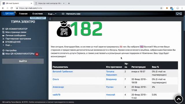 Обзор ПАРТНЕРСКОЙ ПРОГРАММЫ сервиса QR-mail смотреть онлайн
