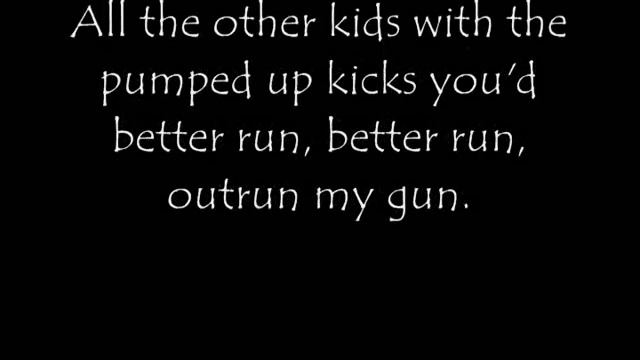 Foster the People- Pumped Up Kicks (Lyrics) смотреть онлайн