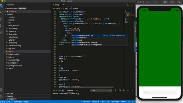 How to avoid keyboard pushing layout with TextInput | React Native Tutorial for beginner смотреть онлайн