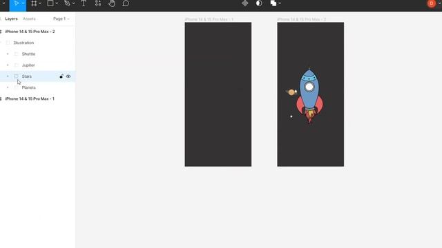 Animate illustration in Figma смотреть онлайн