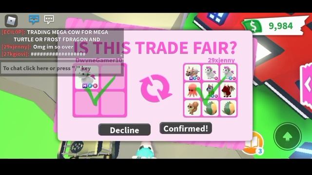 I Trade My Mega Neon Unicorn For this Win/Fair Or Lose?! (Roblox Adopt Me) смотреть онлайн