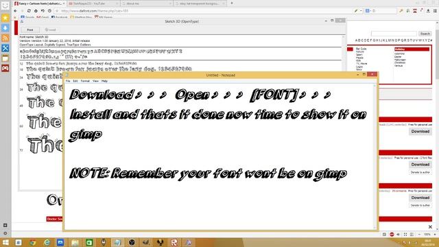 GIMP And custom fonts | How to use Custom Fonts In Gimp Tutorial смотреть онлайн
