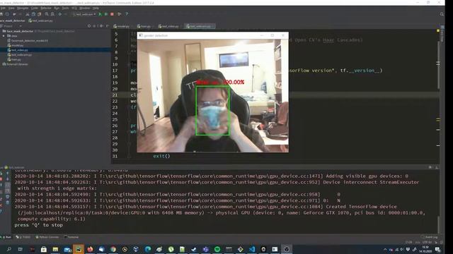 Face mask detector using Keras/OpenCV смотреть онлайн