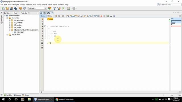 12 logical and comparison operators - PHP and MySQL beginner to developer смотреть онлайн