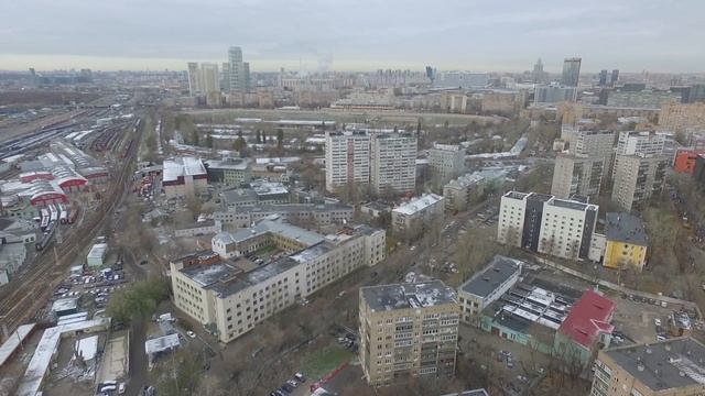 полёт дрона над Белорусским вокзалом и окресностями смотреть онлайн