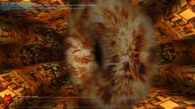 Стресс тест FurMark видеокарты RTX 2060 6GB MSI VENTUS смотреть онлайн
