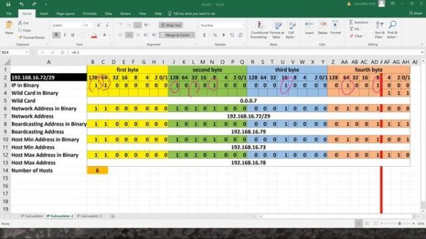 Network & Host IP Calculation - Calculate Network, Broadcast and host addresses