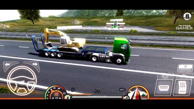 Truck Simulator Europe 2 #9 | Ford Cargo Heavy Excavator Transporting | ETS2 Mobile Android Gamepla смотреть онлайн