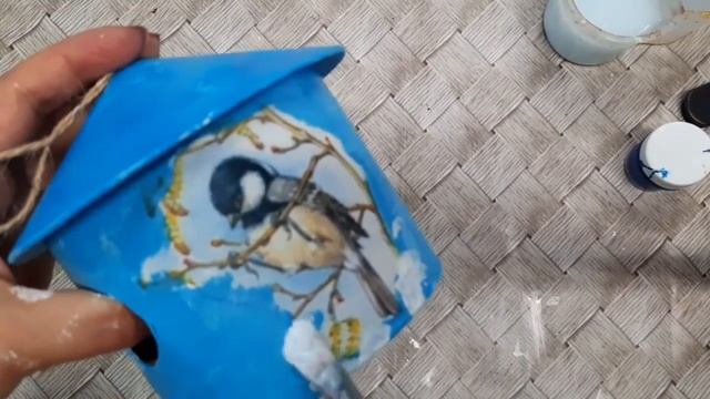 Мастер-класс "Скворечник в технике декупаж" смотреть онлайн