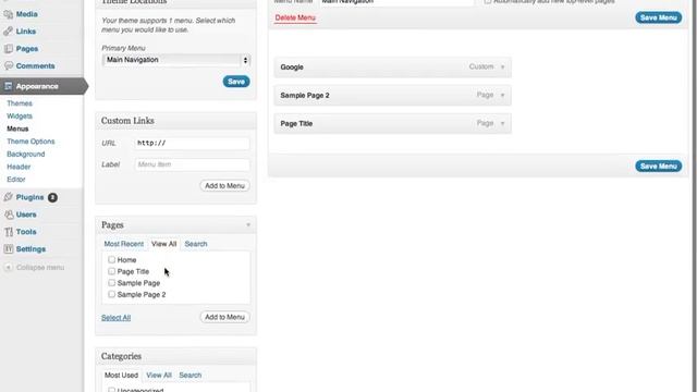 How to Add Menu Items in Wordpress.mov смотреть онлайн