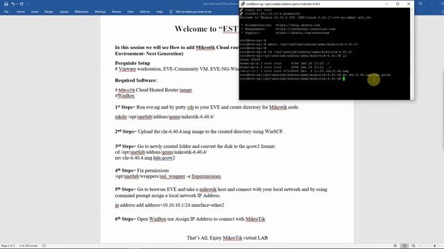 How to add Mikrotik Cloud Core image into EVE-NG!! смотреть онлайн