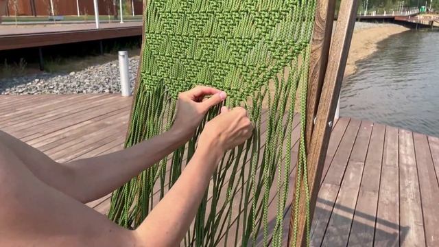 DIY Macrame Deckchair Cover │ Macrame Lounge Chair Tutorial │ Garden Idea │ Macrame Hammock