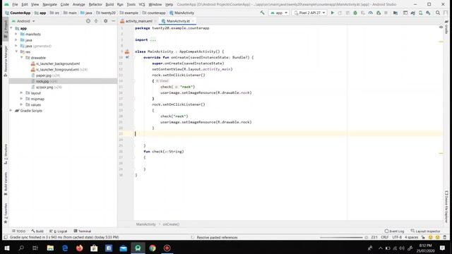 Making Paper Scissor Rock Game In android Studio|Kotlin|UPSIDE FAMILY| смотреть онлайн