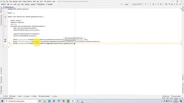 Spinner - Android Studio/JAVA смотреть онлайн
