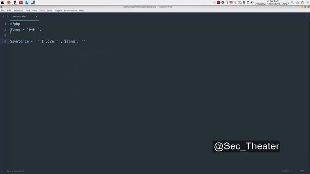 Become A Superman In PHP 5.6 & 7 Basics : #32 String Operators смотреть онлайн